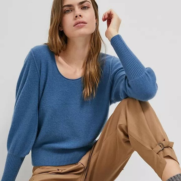 Anthropologie Sweaters - Anthropologie Maeve Bedford Cashmere Sweater SIZE XLP PXL new DARK TURQUOISE
